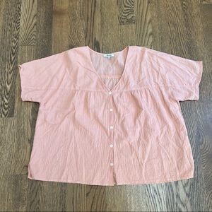 Madewell Peach Blouse